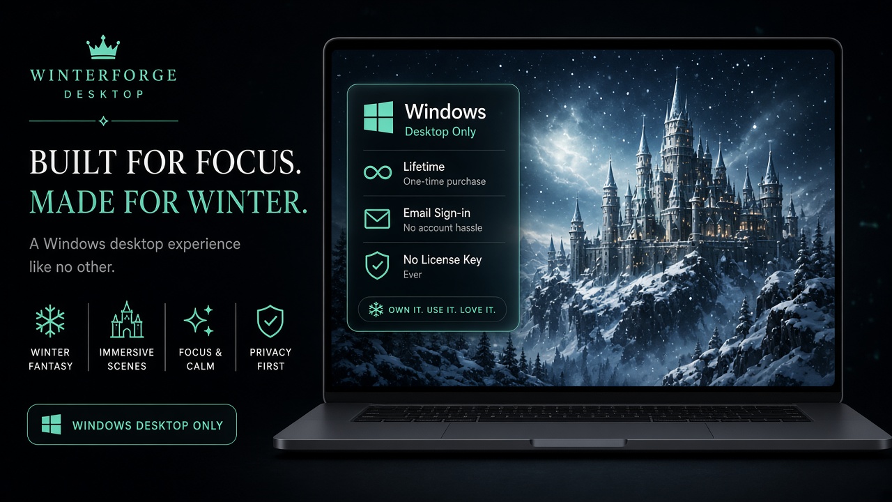 Windows laptop showing 4KMeta with email sign-in and no license key